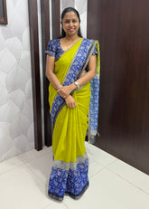 Chanderi cotton with kalamkari Prints ZF001