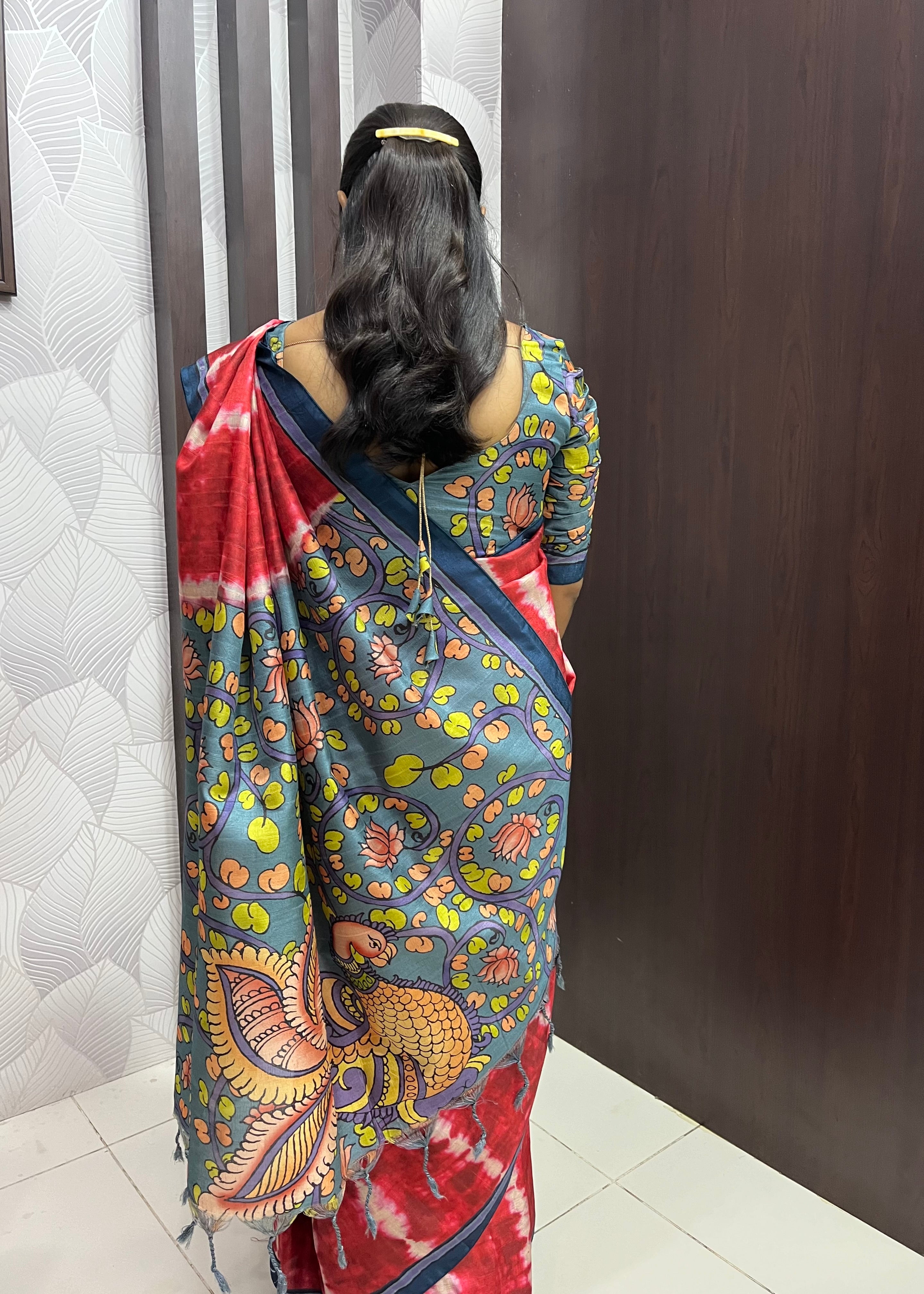 Sibory Style Of Soft and smoothy Malai Silk Saree ZF009